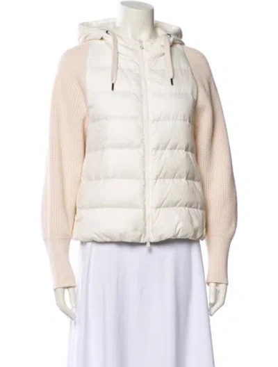 Pre-owned Brunello Cucinelli Faux Fur Jacket In Neutral