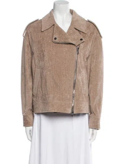 Pre-owned Brunello Cucinelli Faux Fur Jacket W/ Tags In Neutral