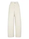 Brunello Cucinelli Loose Barrel Trousers In Blue