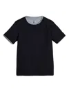 Brunello Cucinelli Faux-layered T-shirt In Blue