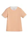 Brunello Cucinelli Faux-layered T-shirt In Orange