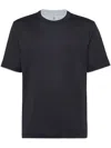 Brunello Cucinelli Contrasting-trim Jersey T-shirt In Black