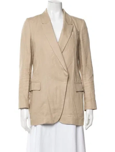 Pre-owned Brunello Cucinelli Faux Shearling Blazer In Neutrals