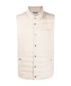 Brunello Cucinelli Nylon Down Vest In White