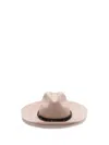 Brunello Cucinelli Interwoven-straw Fedora Hat In Beige