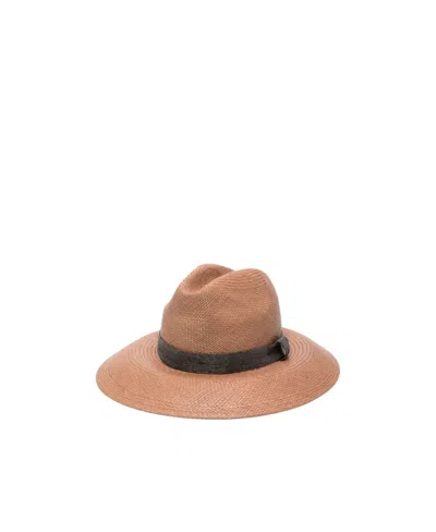 Brunello Cucinelli Fedora Hat In Brown