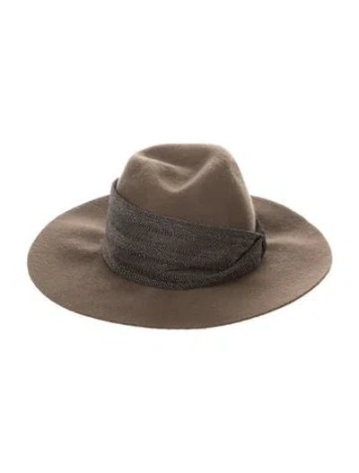 Pre-owned Brunello Cucinelli Fedora Hat In Neutral