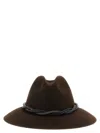 Brunello Cucinelli Brown Moniles Solid Fedora Hat