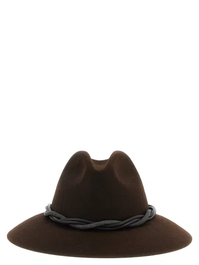 Brunello Cucinelli Fedora Hats Brown