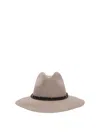 Brunello Cucinelli Interwoven-straw Fedora Hat