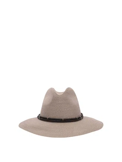 BRUNELLO CUCINELLI BRUNELLO CUCINELLI FEDORA HEMP