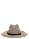 Brunello Cucinelli Interwoven-straw Fedora Hat In Beige