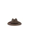Brunello Cucinelli Fedora Made Of Hemp And Techno Cotton With Leather Band And Necklace
