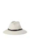 Brunello Cucinelli Felt Fedora In White