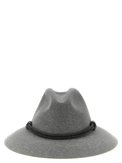 Brunello Cucinelli Felt Hat In Grey