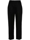 Brunello Cucinelli Felted Trousers In Black