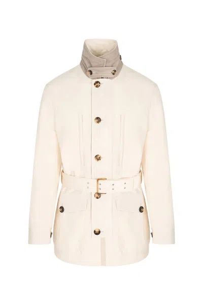Brunello Cucinelli Field Jacket In Neutral