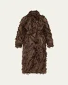 Brunello Cucinelli Fil Coupe Jacquard Fringe Belted Trench Coat In Brown