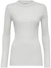 Brunello Cucinelli Fine-knit Long-sleeved Top In 中性色