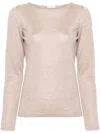 Brunello Cucinelli Fine-knit Sweater In Neutrals