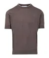 Brunello Cucinelli Fine-knit T-shirt In Black