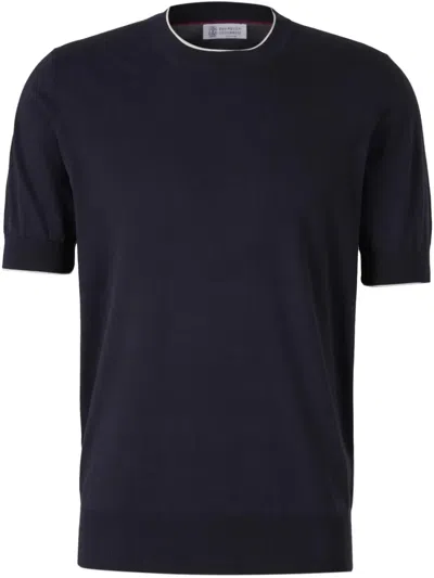 BRUNELLO CUCINELLI FINE-KNIT T-SHIRT