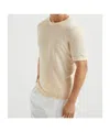 Brunello Cucinelli Fine-knit T-shirt In Nude