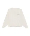 Brunello Cucinelli Soft Heathered V-neck Sweater With Subtle Pocket Detail In White