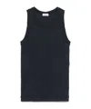 Brunello Cucinelli Fine-ribbed Tank Top In Black