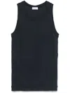 Brunello Cucinelli Fine-ribbed Tank Top In Blue