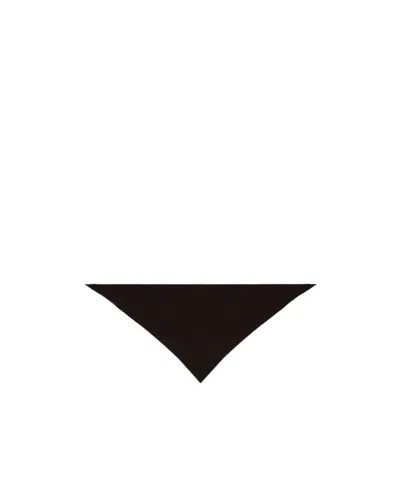 Brunello Cucinelli Fine-knit Triangular Scarf In Brown