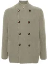 Brunello Cucinelli Fisherman's Knit Cardigan In Grey
