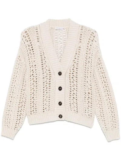 BRUNELLO CUCINELLI FISHNET CARDIGAN