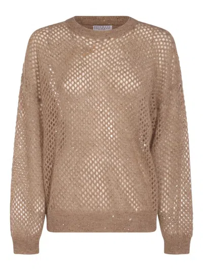 BRUNELLO CUCINELLI FISHNET SWEATER