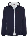 Brunello Cucinelli Waterproof Hooded Jacket In Blue