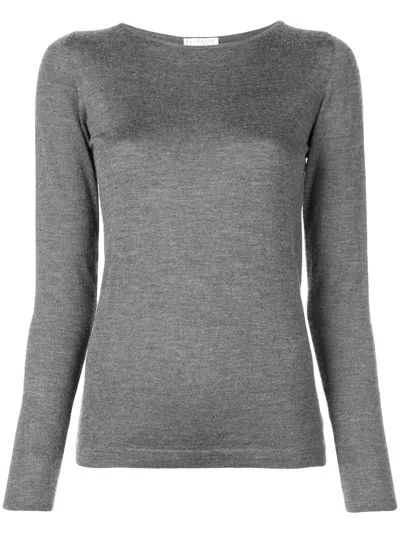 Brunello Cucinelli Fitted Jumper In Gray