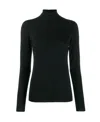 Brunello Cucinelli Fitted Roll-neck Sweater In Black