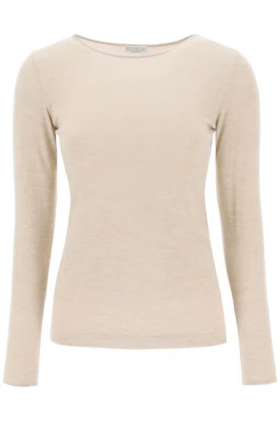 Brunello Cucinelli Fitted Top In White