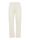 Brunello Cucinelli Straight-leg Jeans In White