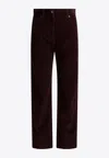 Brunello Cucinelli Five-pocket Corduroy Pants Trousers Bordeaux In Burgundy