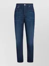 Brunello Cucinelli Five-pocket Denim Trousers Featuring Belt Loops In Blue