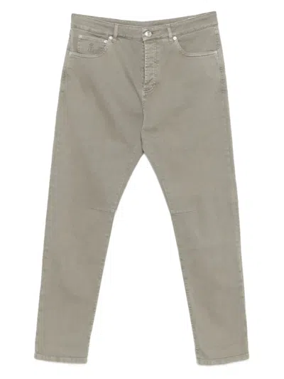 Brunello Cucinelli Five-pocket Jeans In Green