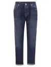 Brunello Cucinelli Five Pocket Leisure Fit Trousers In Lightweight Denim