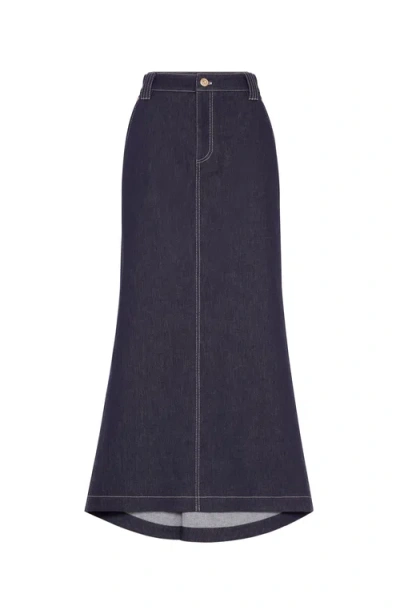 Brunello Cucinelli Five-pocket Skirt In Dark Denim