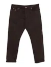 Brunello Cucinelli Five-pocket Straight Leg Jeans In Brown