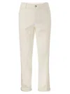 BRUNELLO CUCINELLI FIVE-POCKET TRADITIONAL FIT TROUSERS IN LIGHT COMFORT-DYED DENIM