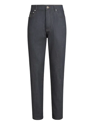 Brunello Cucinelli Comfort Denim Trousers In Multi