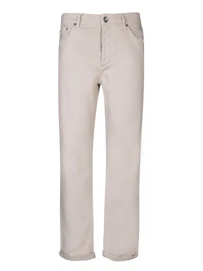 BRUNELLO CUCINELLI FIVE POCKETS BEIGE TROUSERS