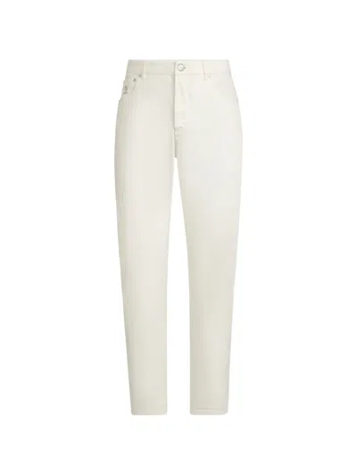Brunello Cucinelli Five-pocket Jeans In White
