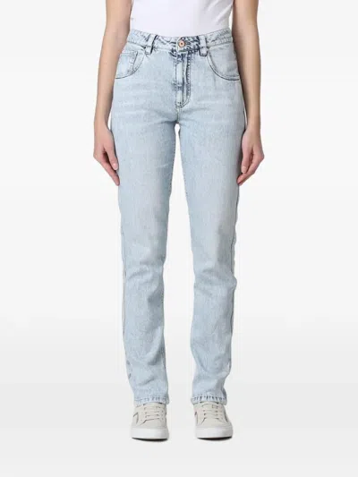 Brunello Cucinelli Five-pocket Straight-leg Jeans In Blue